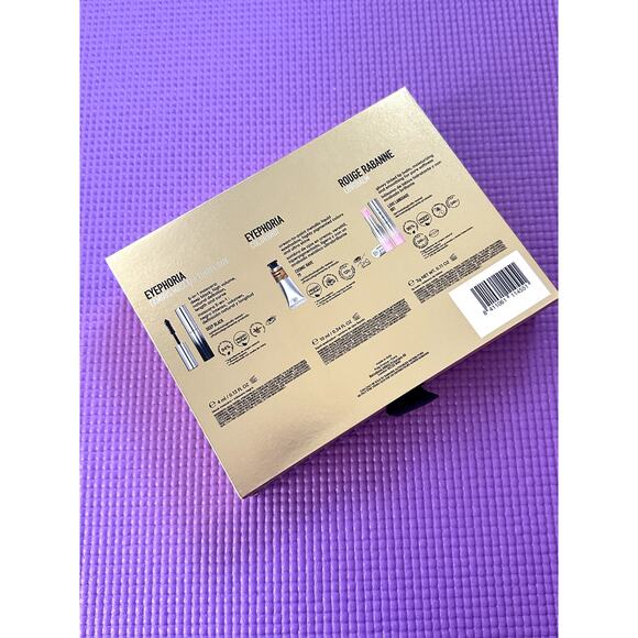 Rabanne Eyephoria Golden Hour Beauty Trio: mascara, lip balm, eyeshadow NEW - Picture 3 of 4